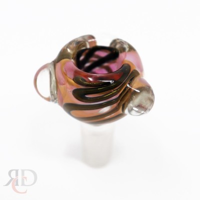 MALE GLASS BOWL 14MM HAND BLOWN BOWL 1CT